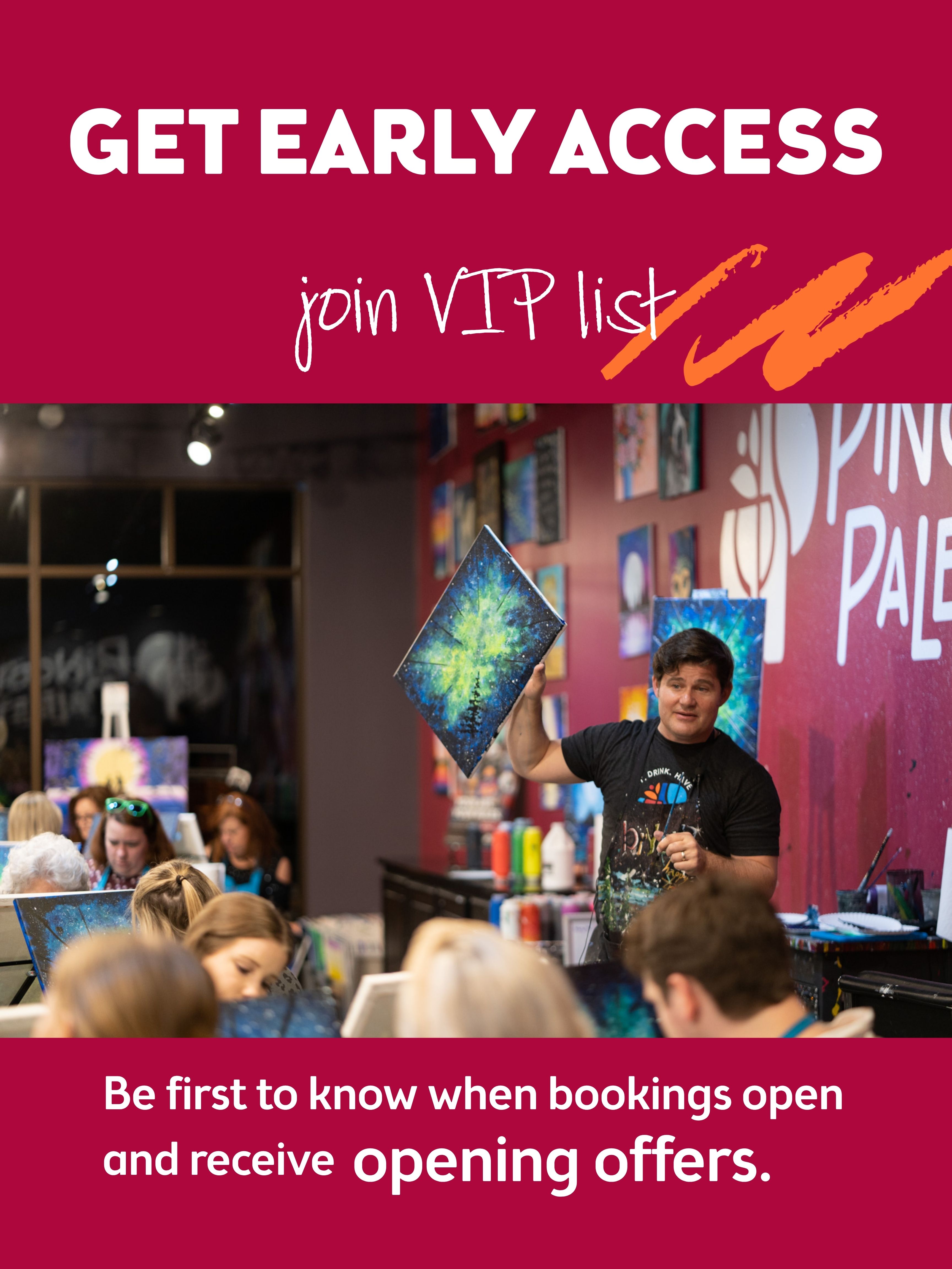 JOIN THE VIP LIST - WE'LL EMAIL YOU WHEN BOOKINGS OPEN